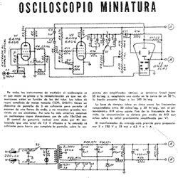 Osciloscopio Miniatura con DH3-91 / 1CP1